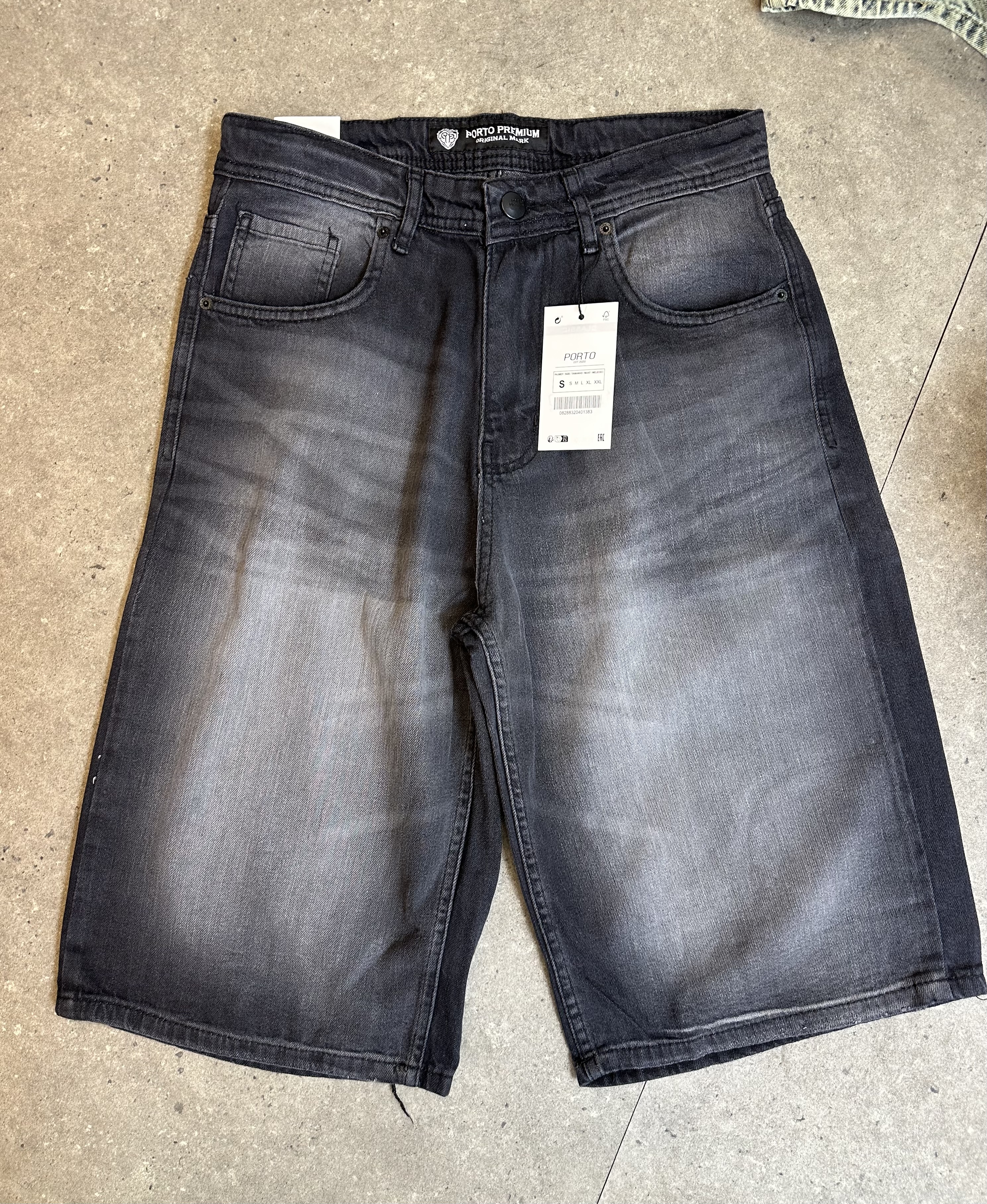 Jorts noir gris clear