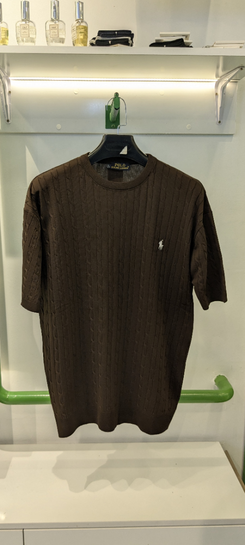 polo simple marron