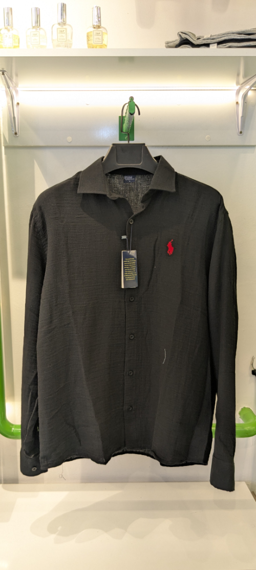 Polo black chemise